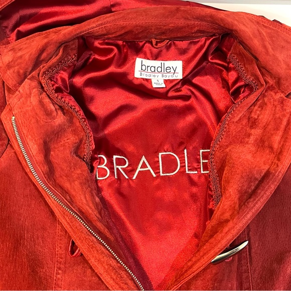 Bradley Bayou Vintage Red Suede Toggle Button Coat - Picture 12 of 15